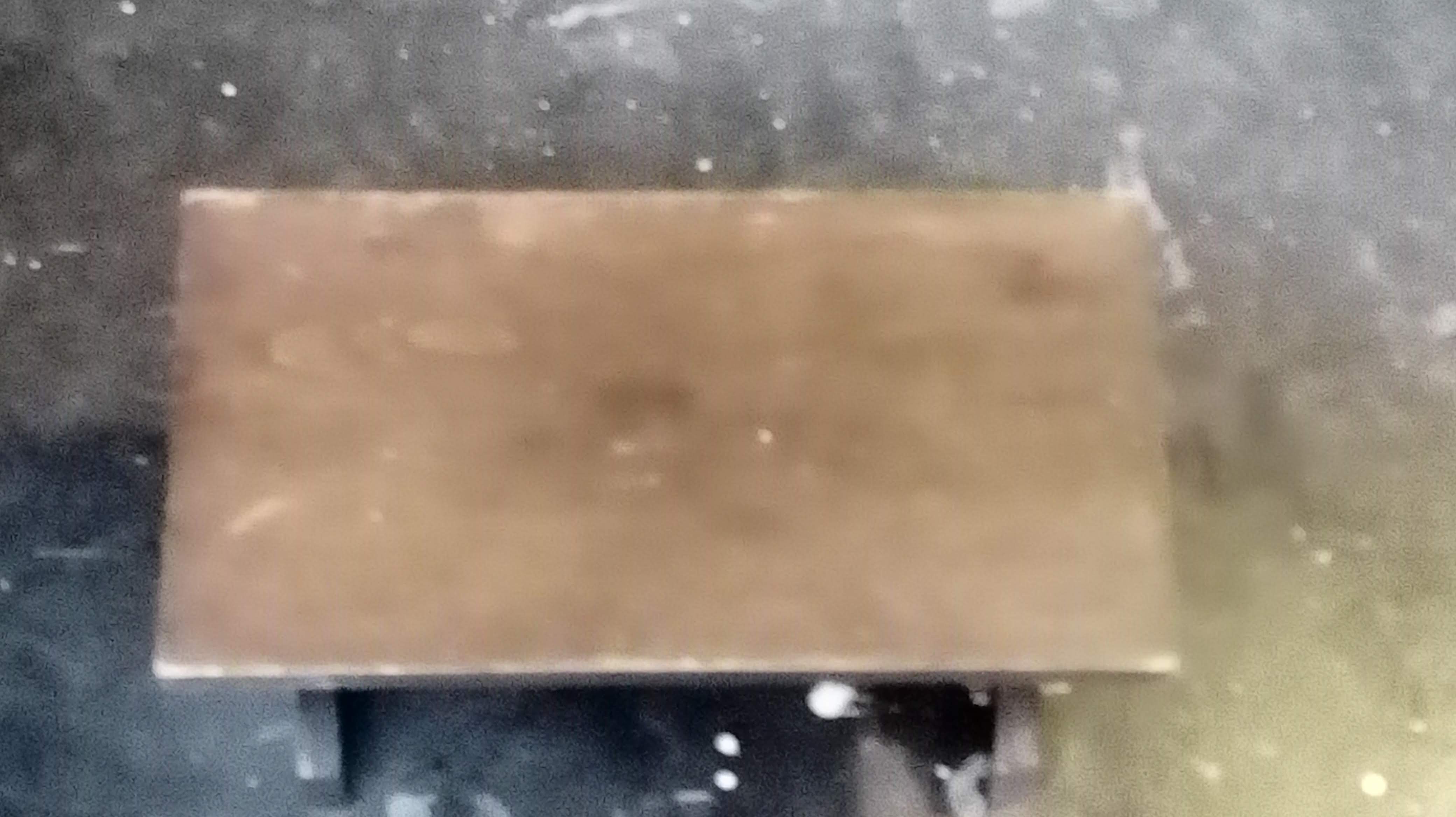 Wooden bench, foot rest from the 70s
