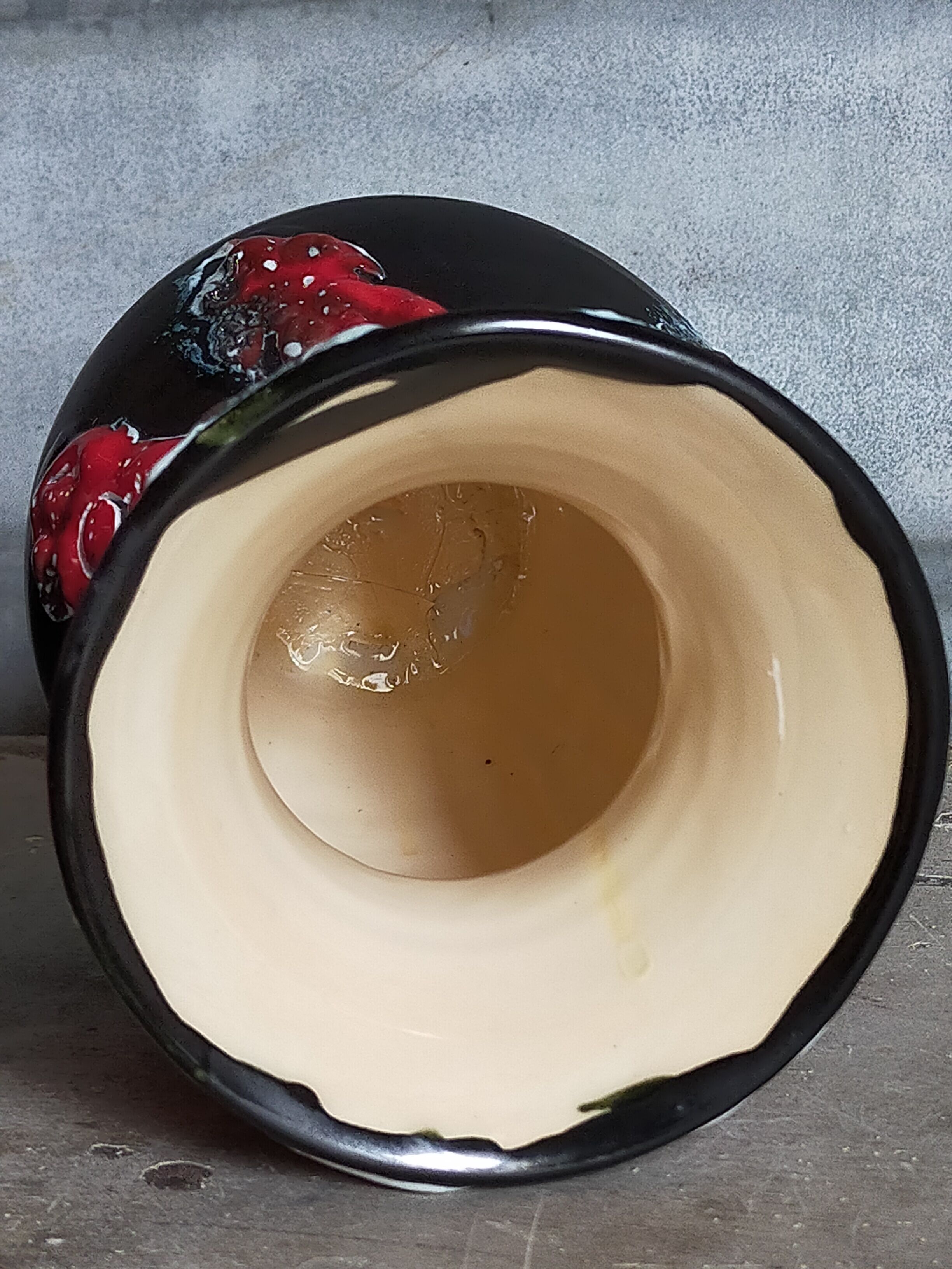 Duo of ceramic vases foams Fat Lava vintages