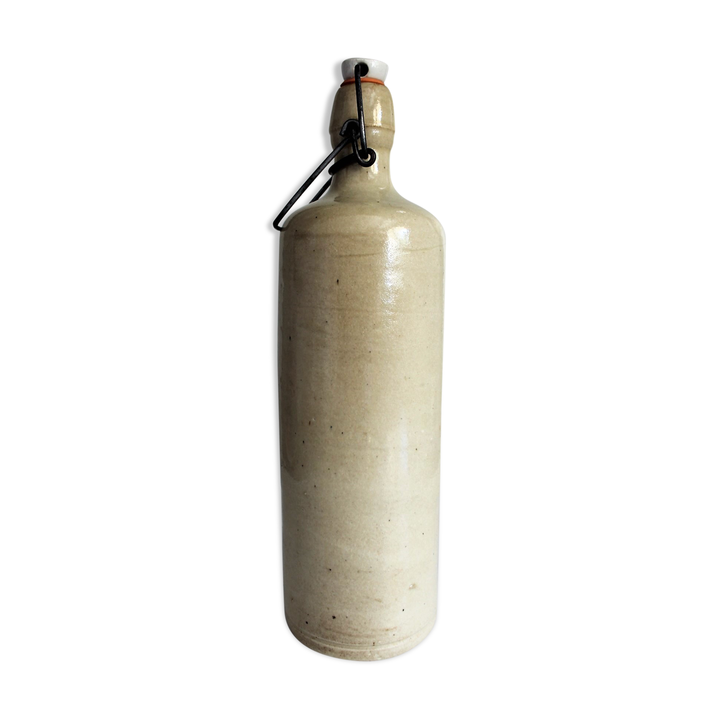 Bouteille en grès vernissé  à bouchon hermétique