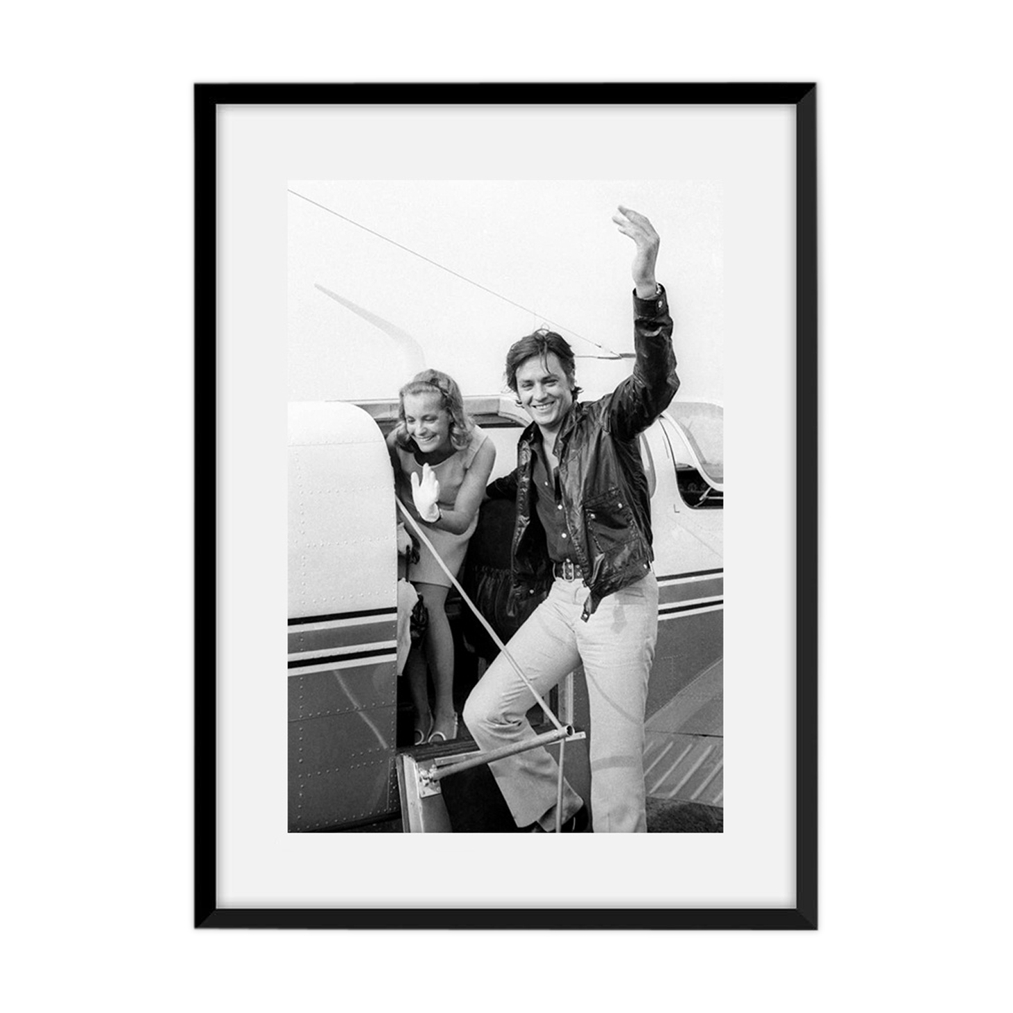 Romy Schneider and Alain Delon in 1968