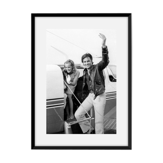 Romy Schneider and Alain Delon in 1968