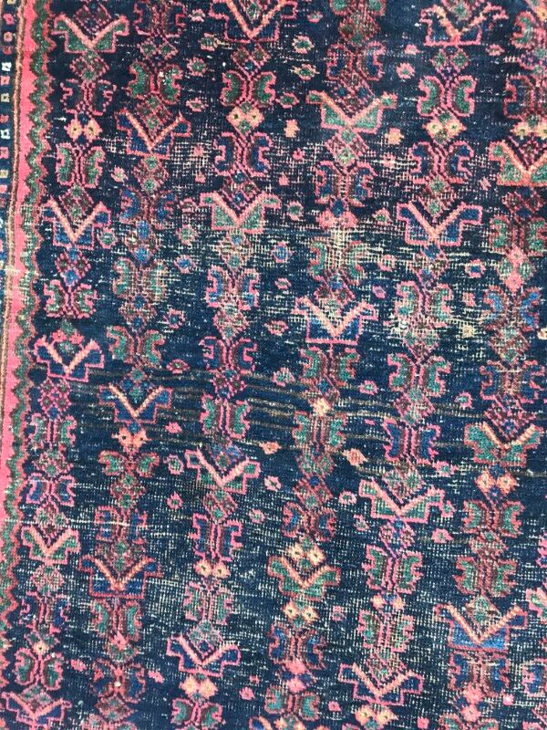 Carpet old Persian Bijar 19th century handmade 110 X 189 CM