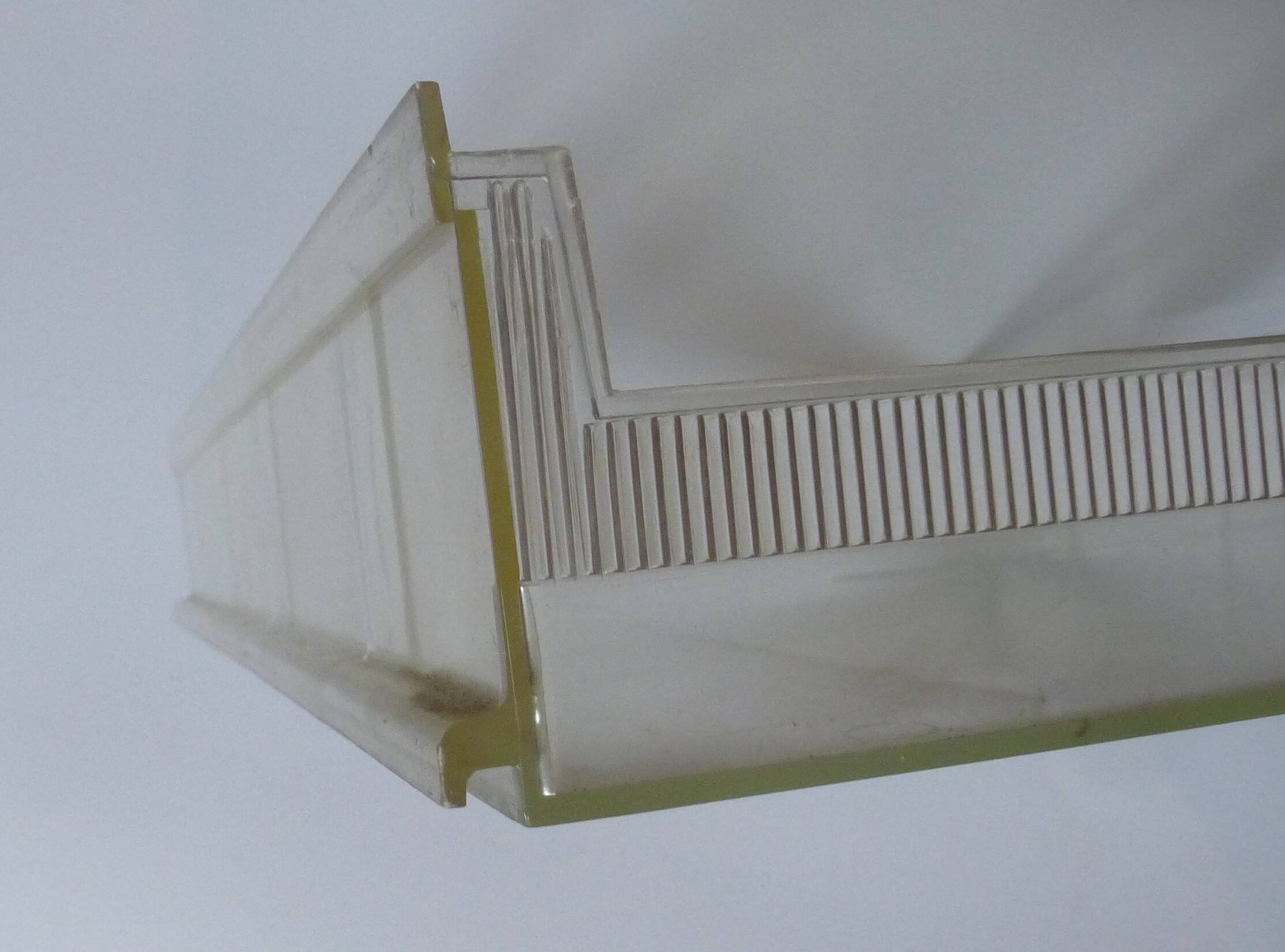 6 transparent bins / drawers "Plastiroir" vintage 1970