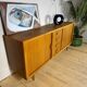 1960s Danish teak vintage buffet with sliding doors and drawers – Mid-Century Modern