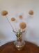 Old glass vase with gilding and Art Deco painted flowers