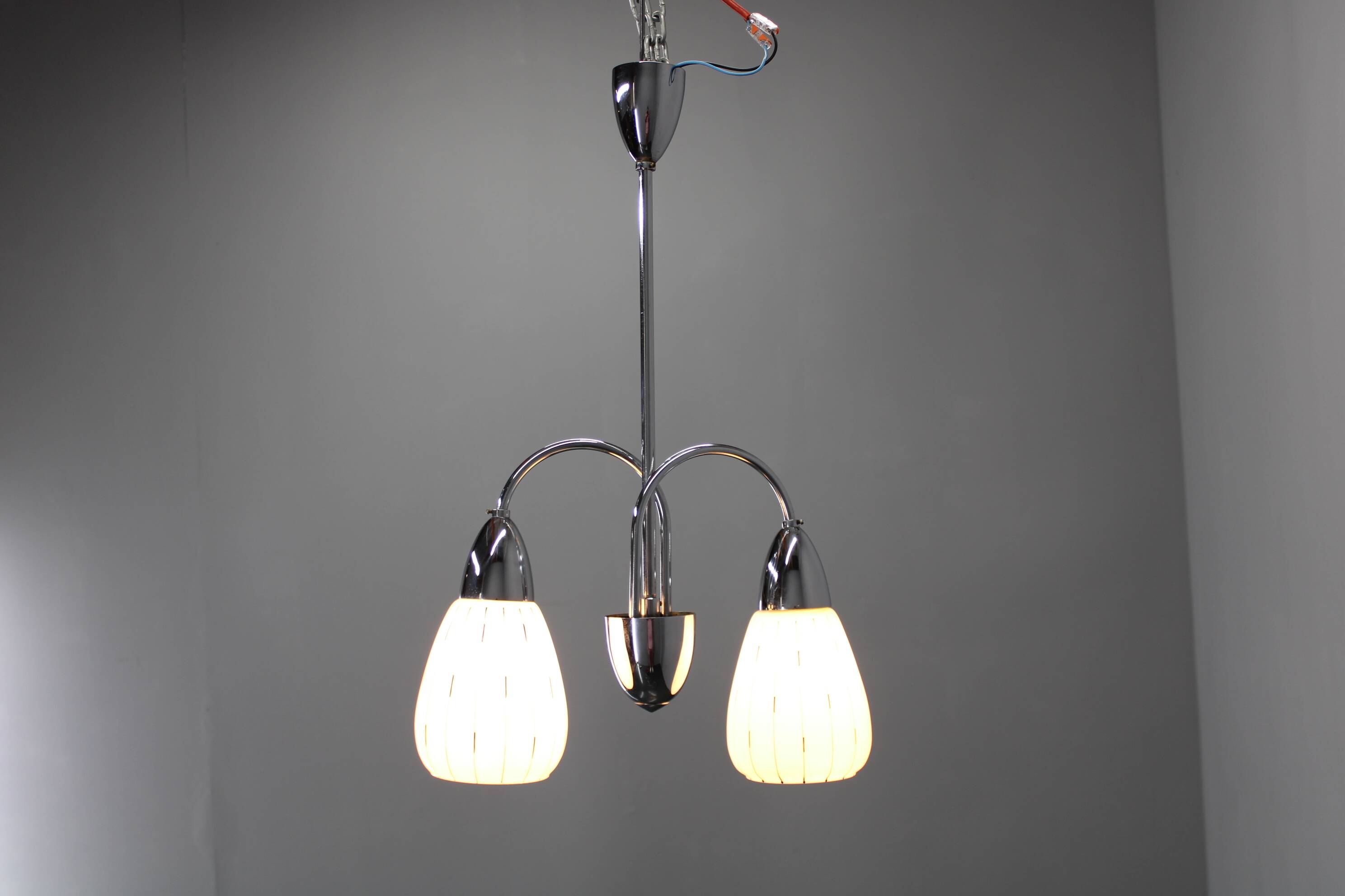 1950s Vintage Chandelier by Instala Decin, Czechoslovakia