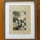 Collage and acrylic frame