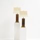 Pair of Large Brass Table Lamps by Willy Daro, Belgium, 1970s