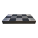Vintage lacquer and aluminum checkerboard coffee table, 1970s