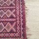 Tapis kilim rouge traditionnel artisanal 138 x 244