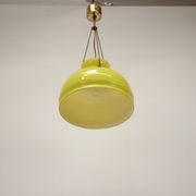 1970's Glass Chandelier, Czechoslovakia