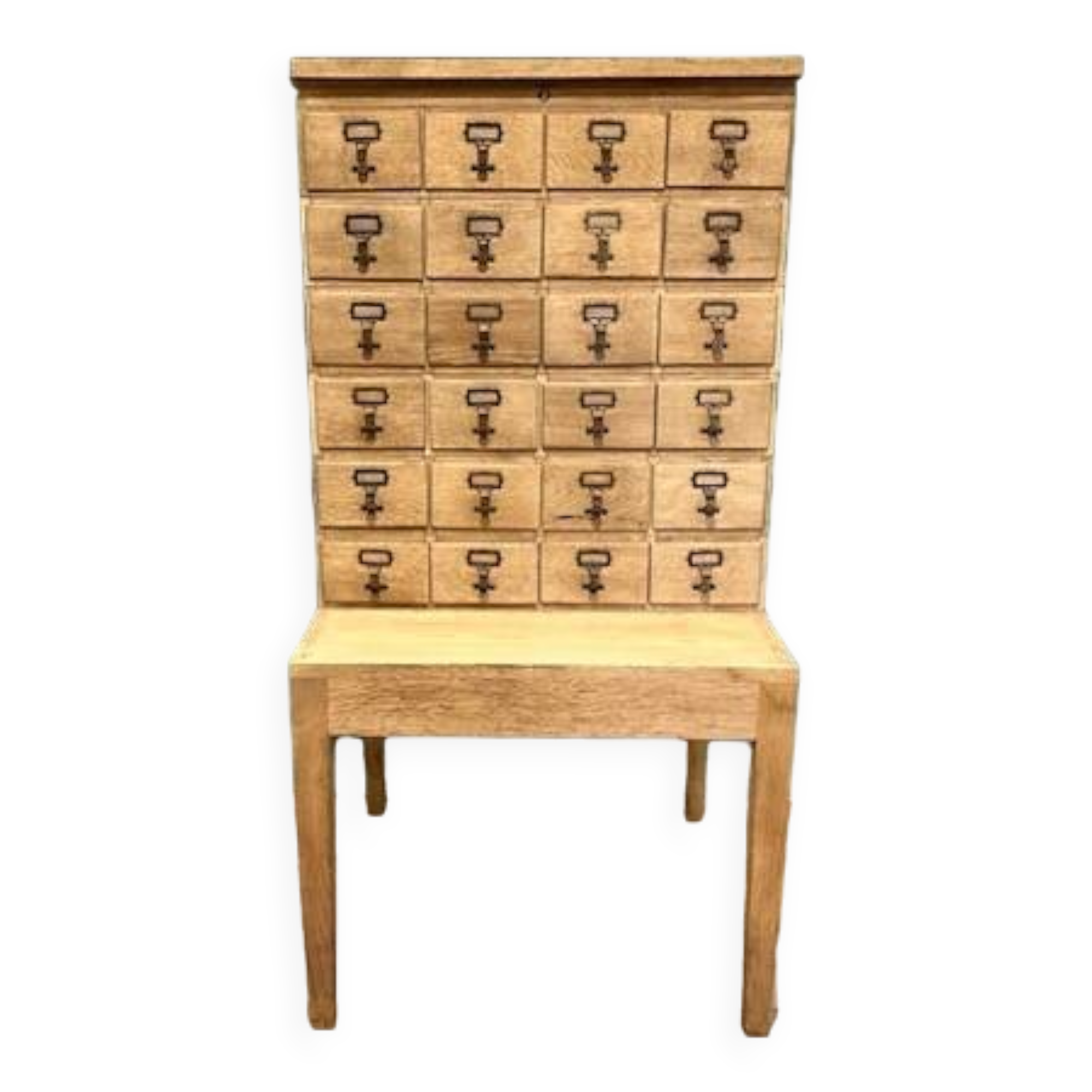 Shannon square table and 24-compartment business unit set