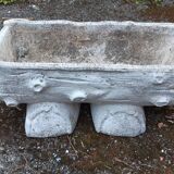 Planter "tree trunk" in concrete 1970