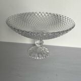 Grande coupe sur pied en verre