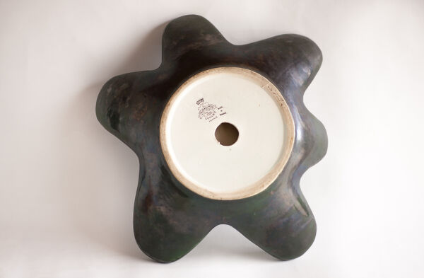 Plat céramique Longwy Tourmalines, Made in France