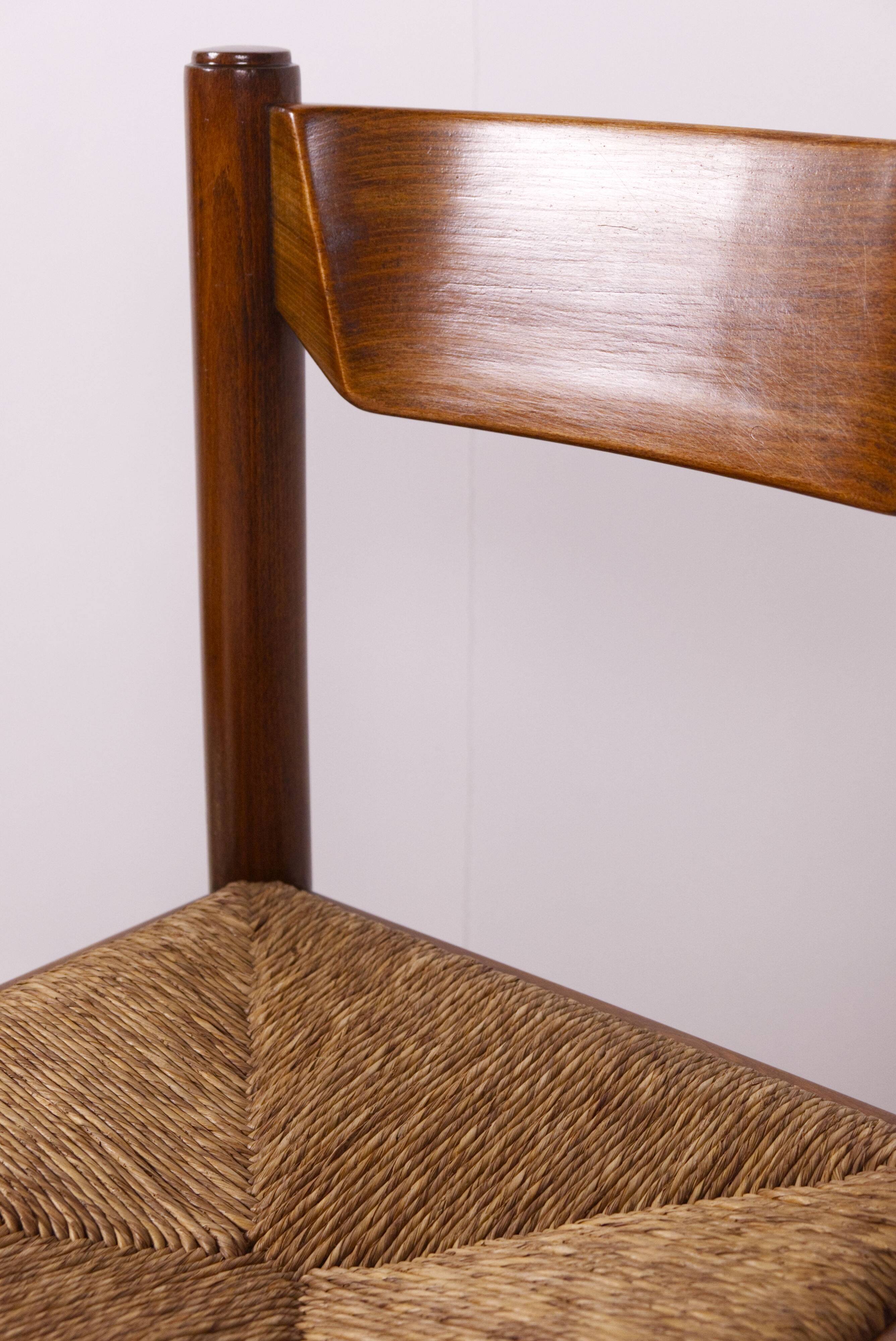 Pair of Beech and Rope Dining Chairs — in the Style Magistretti/Michelucci