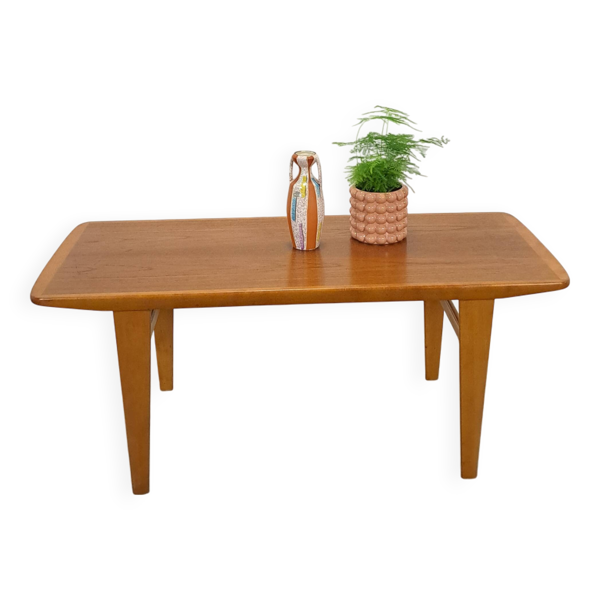 Table basse en placage de Suède vintage