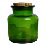 Green glass jar or jar