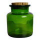 Green glass jar or jar