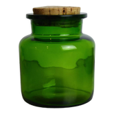 Green glass jar or jar