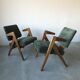 Pair of vintage Hillestak armchairs by Lucienne and Robin Day, circa 1950.