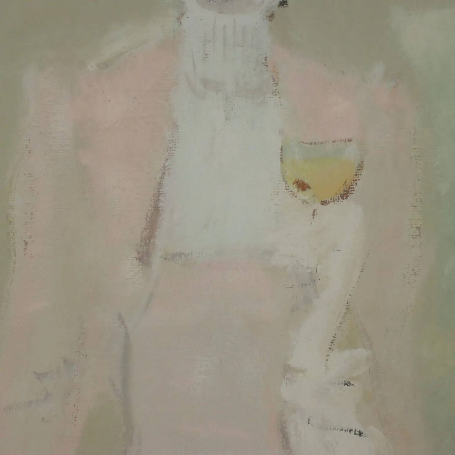 Modern painting signed by Leonardo Stroppa, female figures, 20th century.