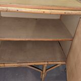 Enfilade en rotin design vintage