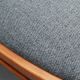 1950s chair in cherrywood, fresh fabric
