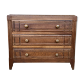 Vintage chest of drawers art deco oak 1950