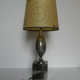 Philippe Barbier chrome metal lamp