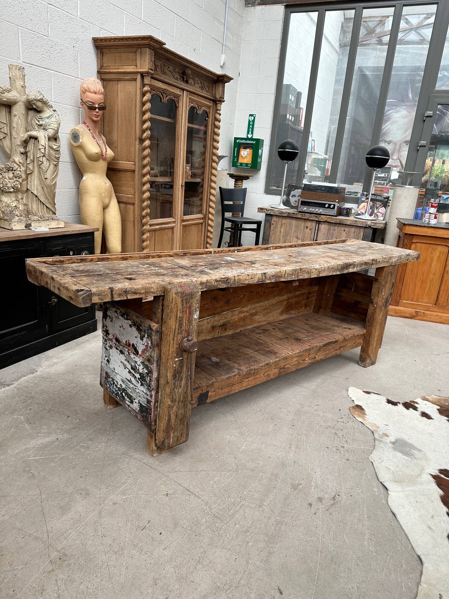 Artist's workbench, early 20th century