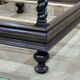 Louis XIII four-poster bed in walnut and poplar