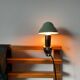 Vintage, green mushroom clip lamp, 1960s