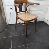 Old caned office chair