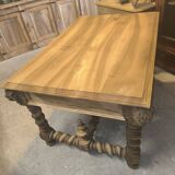 19th century desk in natural solid walnut.