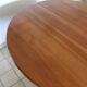 Extendable round table, solid wood, 1970
