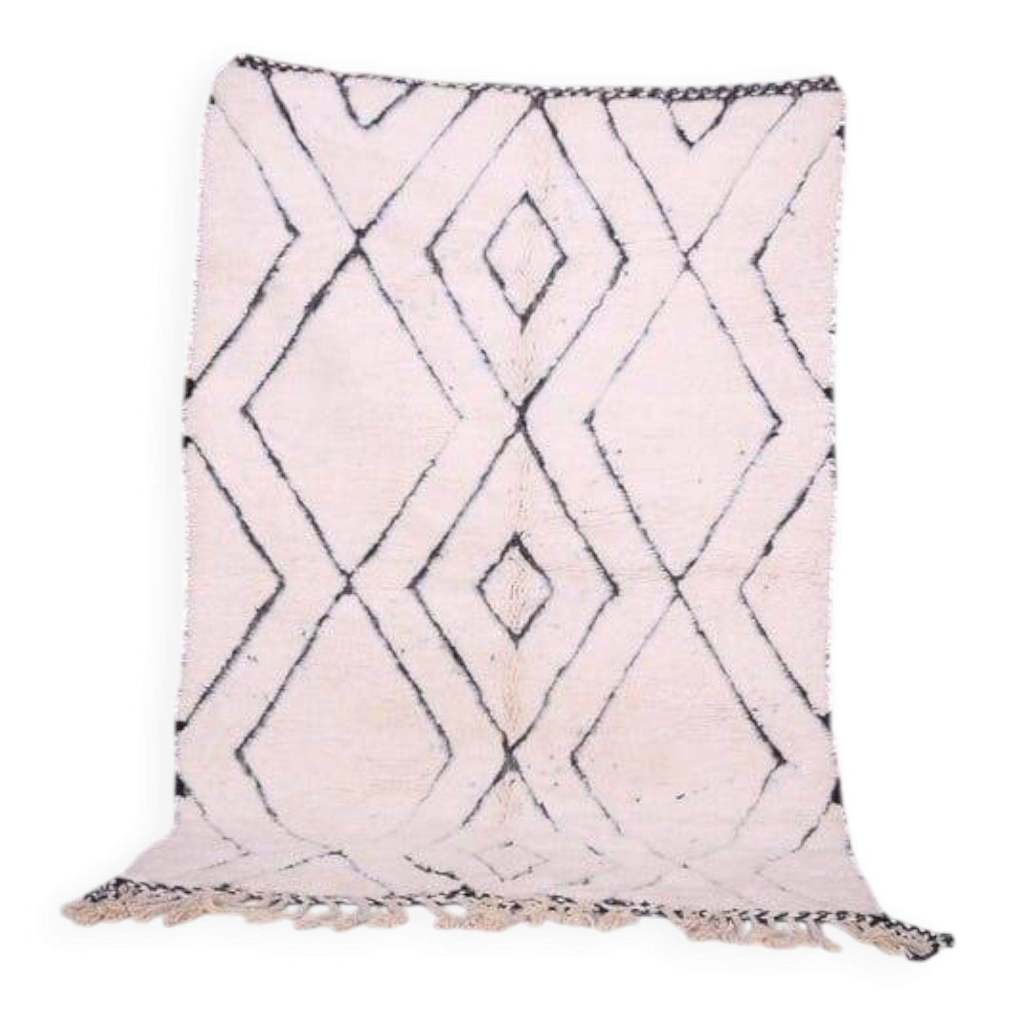 Traditional handmade wool Berber rug size 150 x 250 cm