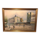 Oil on canvas caroline burnett paris moulin rouge + gilded wooden frame