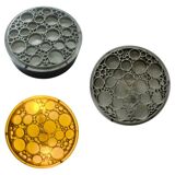 Set of three large rare midcentury flush mounts Alliance, RAAK, 1970