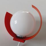 Paire d'appliques space age orange