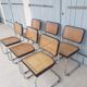 Lot of 6 cesca B32 chairs by Marcel Breuer
