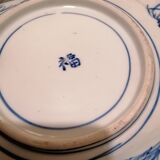 Rectangular dish 19th century Celadon green background Imari Japan