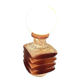 Lampe  Vintage Facette Fatlava Cari Zalloni Globe Verre Blanc 1970 Steuler