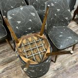 According to Oswald Haerdtl: series of six 60's designer chairs