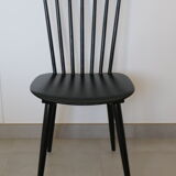 4 black Baumann V5 chairs
