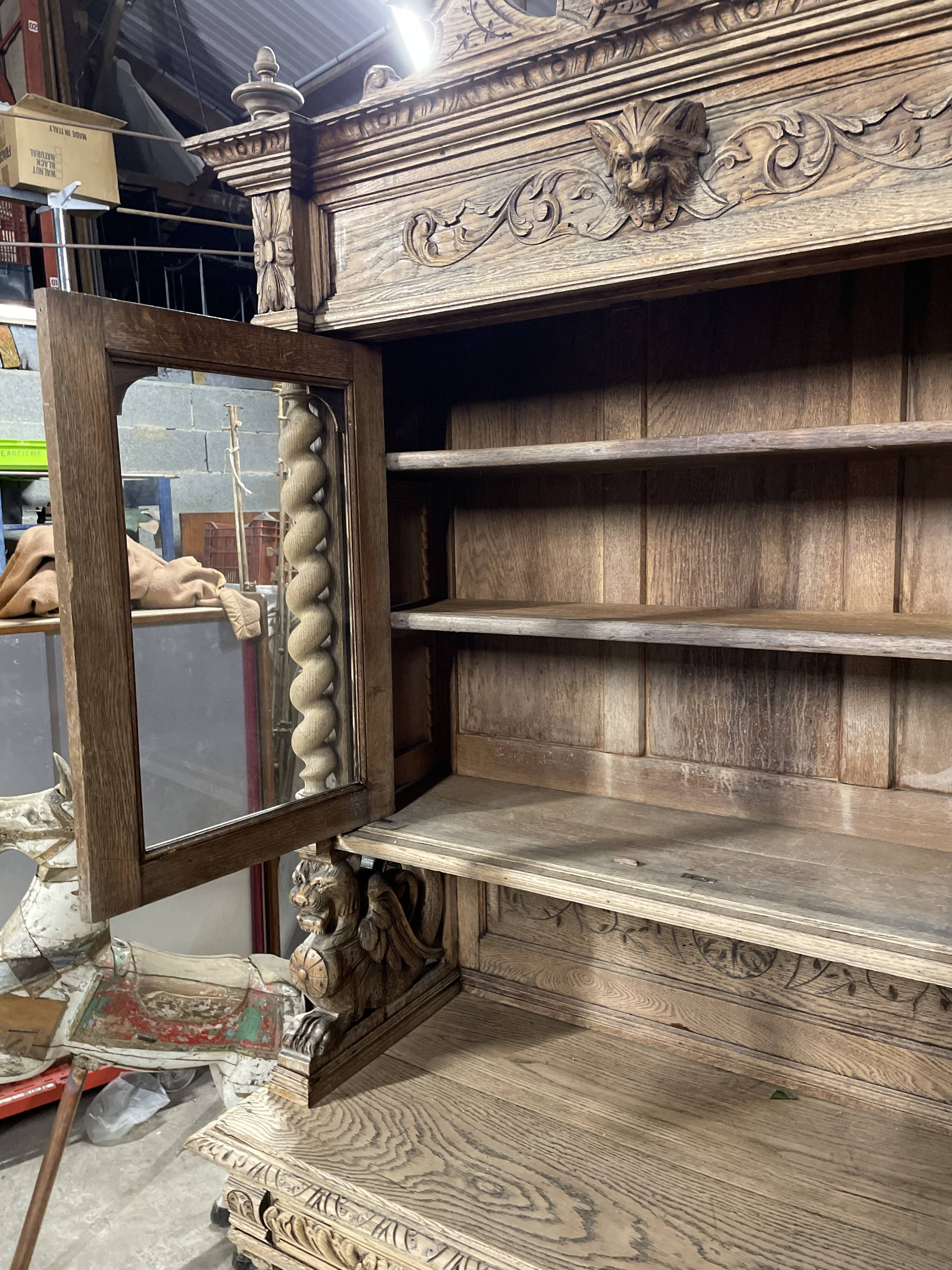 Hunting buffet with 2 bodies