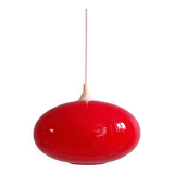 Vintage suspension in red opaline, 1960s-70s.