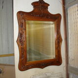 Dressing table and mirror in Walnut around 1880