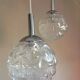 Suspension cascade with five globes and chrome metal / vintag years 60-70