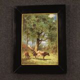 Tableau italien signé paysage